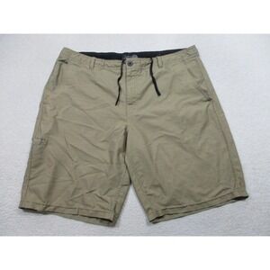 DAHUI Hybrid Collection Shorts Mens 40 Khaki Boardwalk Surf Zip Pocket Casual
